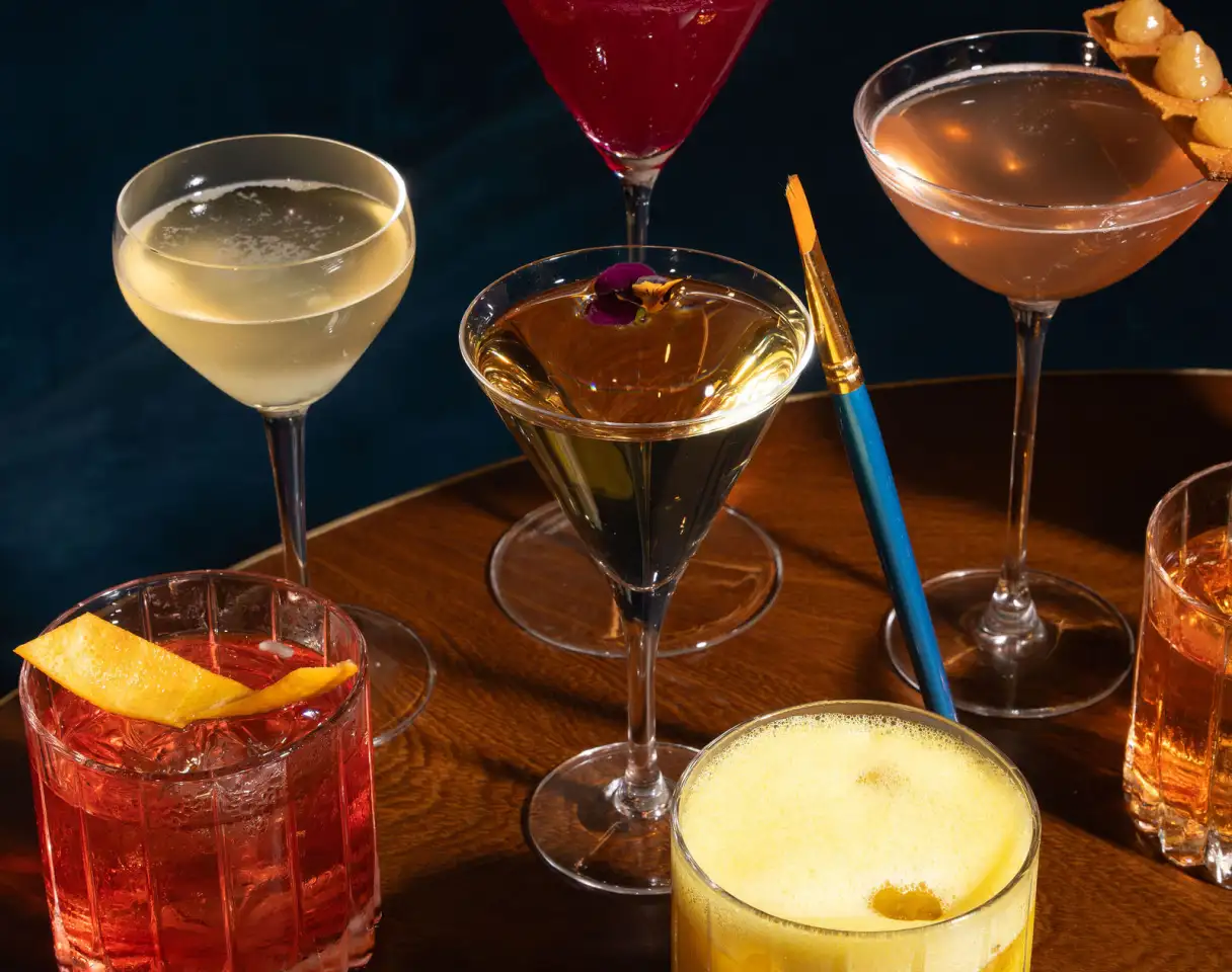 Cocktails served at Uncut