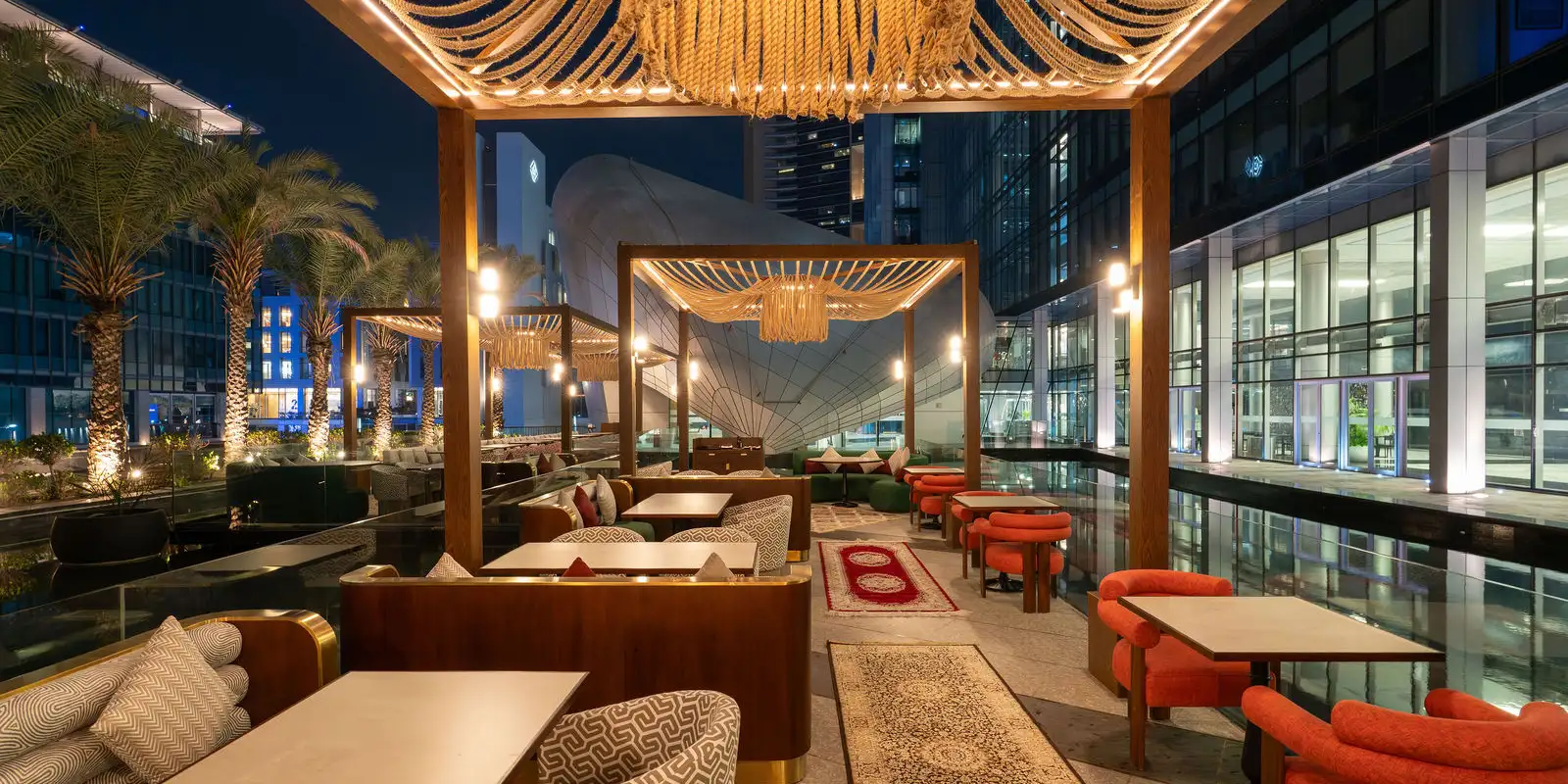 Terrace seating at Uncut